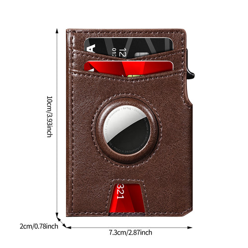Bullearl Wallet for Men,with Money Clip 10 Cards Metal Case Smart Slim Pop Up Credit Card Holder Flip with Magnetic Closure RFID Blocking wallet
